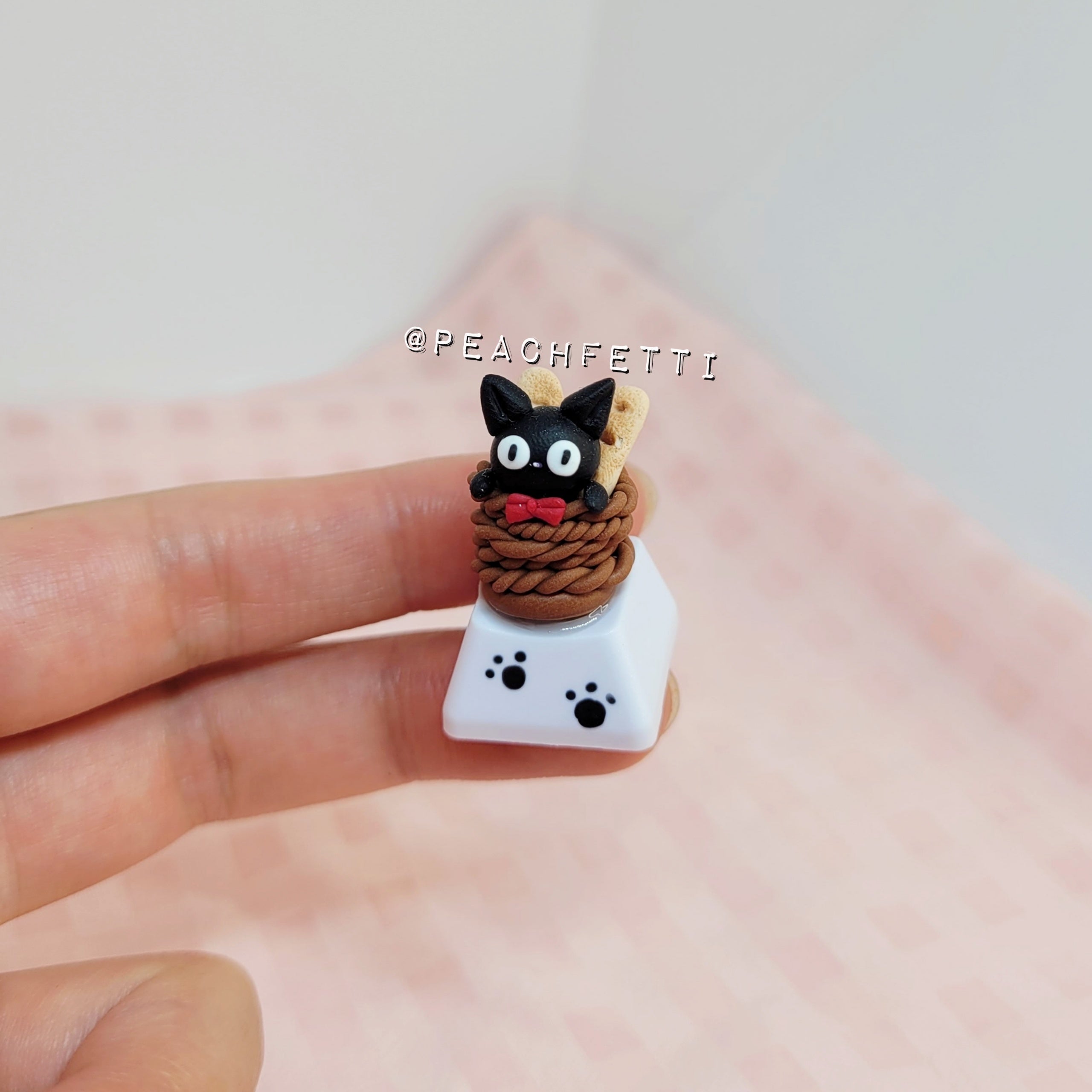 Jiji Basket Keycap Peachfetti